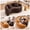 Brown (1 Piece), variant on S-Curved Loveseat Single Unit, Dual-Depth Modular Sofa with Full Compression Sponge, Chenille Couch for Small Apartments, White (1 Piece)