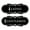 Black, variant on Designer Ladies and Gentlemen Figurines Restroom Signs, Set of 2 (Black) - Large
