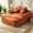Orange, variant on ShiKeyi 65'' Oversized Chaise Lounge Chair Indoor, Boneless Sofa Cloud Deep Seat Sleeper Sofa Bed, Plush Corduroy Chaise Couch with Pillows, No Assembly Required, Orange