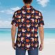 thumbnail image 4 of Balery Turkey And Thanksgiving Camisas hawaianas de manga corta para hombre, camisas playeras de corte holgado, camisas de vacaciones con botones,Small, 4 of 7