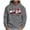 Gray, variant on Plus Size Sweatshirts for Men Long Sleeve Hooded Pullover Tops Red Wine Glass Print Baggy Casual Clothes Drawstring