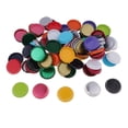 thumbnail image 2 of 100 Unidades Pna dos cara Tapas De Botels Apnado Artesanía Adornos Halzgos Para DIY Arcos Del cabellero Colgante Niños Decoración arte 25mm Multicolor 1 BLESIY Tapa de la botella decorativa, 2 of 8