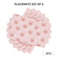 thumbnail image 3 of Placemats Set of 4 / 6, Cute Pig Face Placemats for Dining Table Indoor/Outdoors Heat Resistant Washable Placemats 18" x 12", 3 of 8
