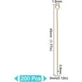 thumbnail image 2 of 200 Pcs Real 18K Gold Plated Brass Eye Pins 20 Gauge Wire Needle Headpins Open Eye Head Pins Jewelry Making Accessories for Crafting DIY Handmade, 2 of 6