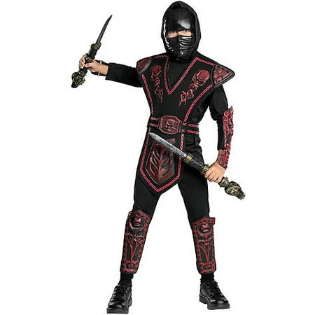 Boy's Red Skull Ninja Warrior Costume