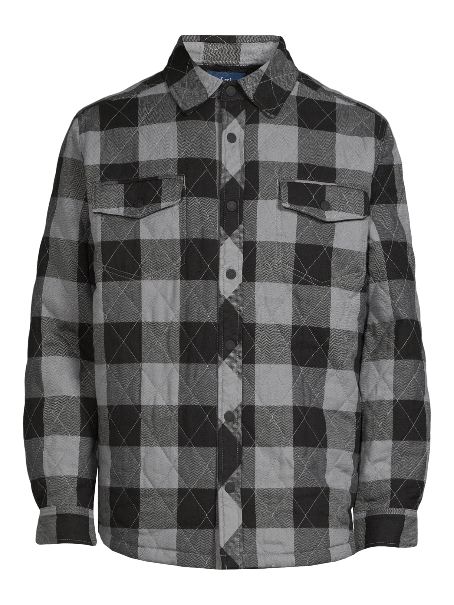 George Men's and Big Men's Shirt Jacket, Up to Size 5XL