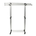 thumbnail image 2 of Veryke Stretching Stand Clothes Rack with Shoe Shelf & Wheels, Removable Clothes Rack - Silver, 2 of 5