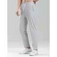 thumbnail image 3 of Summer Zip Pockets Sweatpants Men Sportswear Quick Dry Nylon Ice Silk Casual Track Pants Male Loose Sport Trousers, 3 of 6