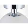 thumbnail image 4 of Baxter 1 Light Chrome Flush Mount With Frosted White Glass, 4 of 5