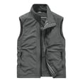 thumbnail image 2 of BVOFAR Men's Casual Lightweight Outdoor Vest Utility Work Vest Jackets Big and Tall Fishing Photo Travel Safari Waistcoats Gray—Tank Tops XXXL, 2 of 8