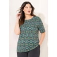 thumbnail image 2 of Catherines Women's Plus Size Petite Suprema Short Sleeve Scoopneck Tee, 2 of 4