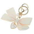 thumbnail image 5 of Unique Bargains 1 Pc Handbag Charms Keychains Fabric Bow Bag Accessories White, 5 of 5