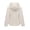 Beigewhite, variant on Women Faux Fur Coat Fleece Fuzzy Hood Fluffy Shaggy Shearling Sherpa-Lined Jacket