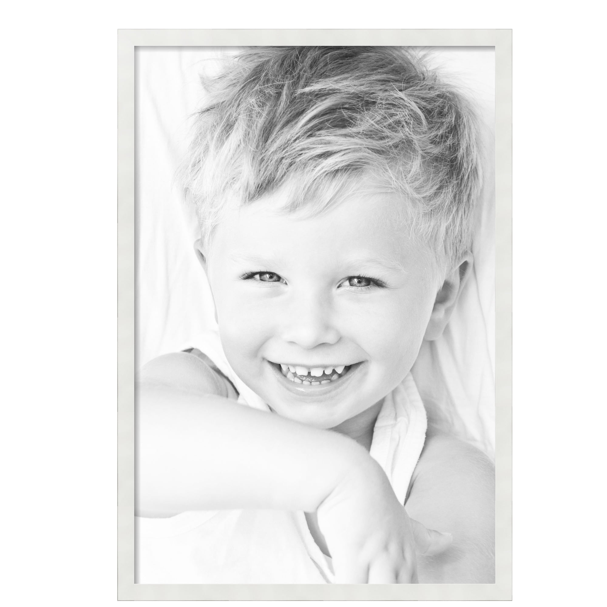 ArtToFrames 27" x 40" White Picture Frame, 27x40 inch White MDF Poster Frame (WOM-3930),  Pack