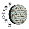 thumbnail image 3 of Bingfone Transport Train Spare Tire Cover Weatherproof Universal Wheel Protectors for RV Camper Travel Trailer SUV Truck-14 inch, 3 of 8