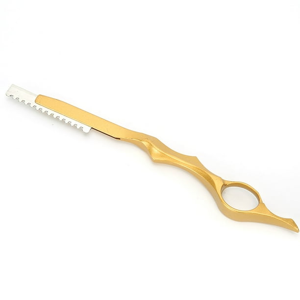 Cuchillo de peluquería, cuchillo de acero inoxidable para cortar el cabello, cuchillo ...