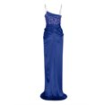 thumbnail image 4 of DailyTrove Women's One-Shoulder Split Maxi Dress-Floor-Length-Chiffon-for Prom/Evening Event-Flowy Split, 4 of 6