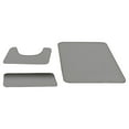thumbnail image 1 of Luzkey 3 Pieces Bathroom Rug Soft Carpet Absorbent Polyester Machine Washable Floor Mat Anti Slip for Washrooms Bathrooms Spas Decor light gray, 1 of 8