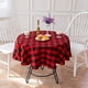 thumbnail image 5 of Mantel Etase a cuadros redondo 140 cm rojo y negro, 5 of 8