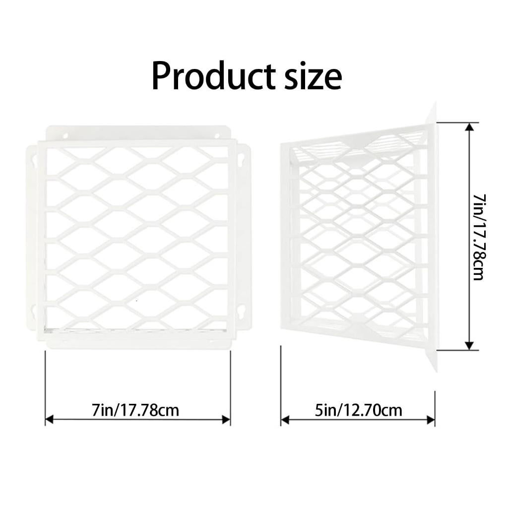 Stainless Steel Dryer Vents Covers Guard for Exhaust Fan Openings Protects Birds and Small Animals Easy Installation