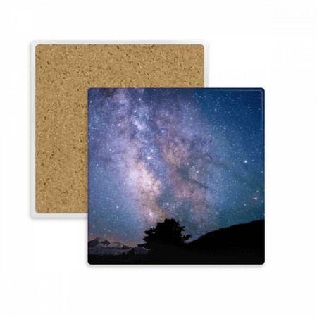 

Nebulae Dark Stars Galaxy Square Coaster Cup Mat Mug Subplate Holder Insulation Stone