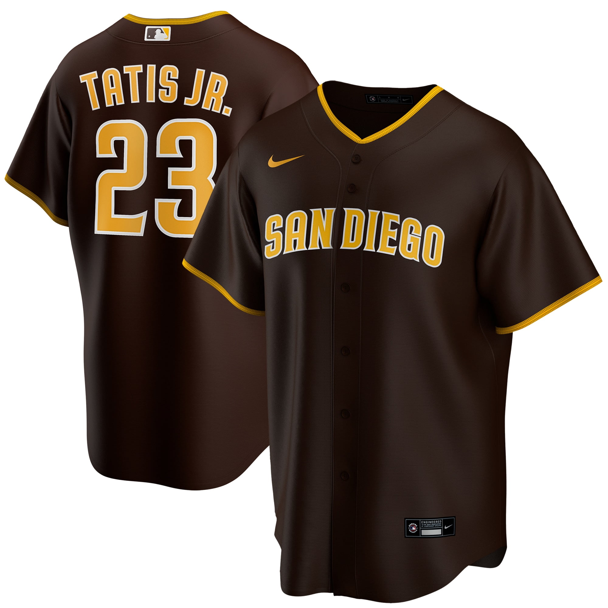 Fernando Tat-s Jr. San Diego Padres Nike Road 2020 Replica Player Jersey - Brown ...