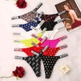 thumbnail image 4 of 2023 Nuevo Victoria's Secret Mujer Sexy Tanga Lujosa Nueva Carta Diamantes De Imitación Cómodo Satén Ajuste MMXL, 4 of 4