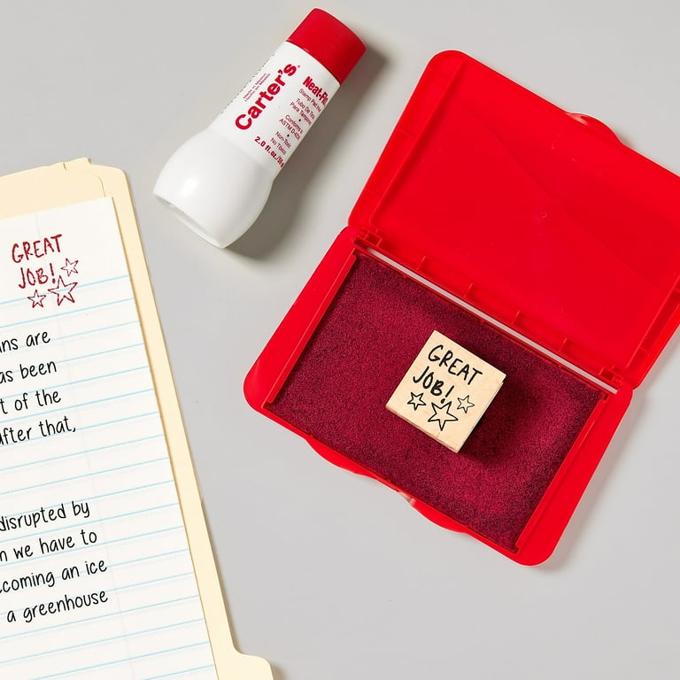 Neat-Flo Stamp Pad Inker, 2 oz Bottle, Red Neat-Flo Stamp Pad Inker, 2 oz Bottle, Red