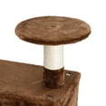 thumbnail image 4 of ZENSTYLE 53" H Cat Tree Scratching Post Condo Tower Pet Kitty Playhouse, Brown, 4 of 7