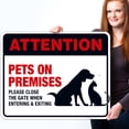 thumbnail image 2 of Keep Gate Closed Sign, Pets On Premises,, 2 of 8