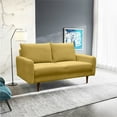 thumbnail image 6 of Pemberly Row 58" Round Arm Fabric Standard Loveseat in Goldenrod, 6 of 9