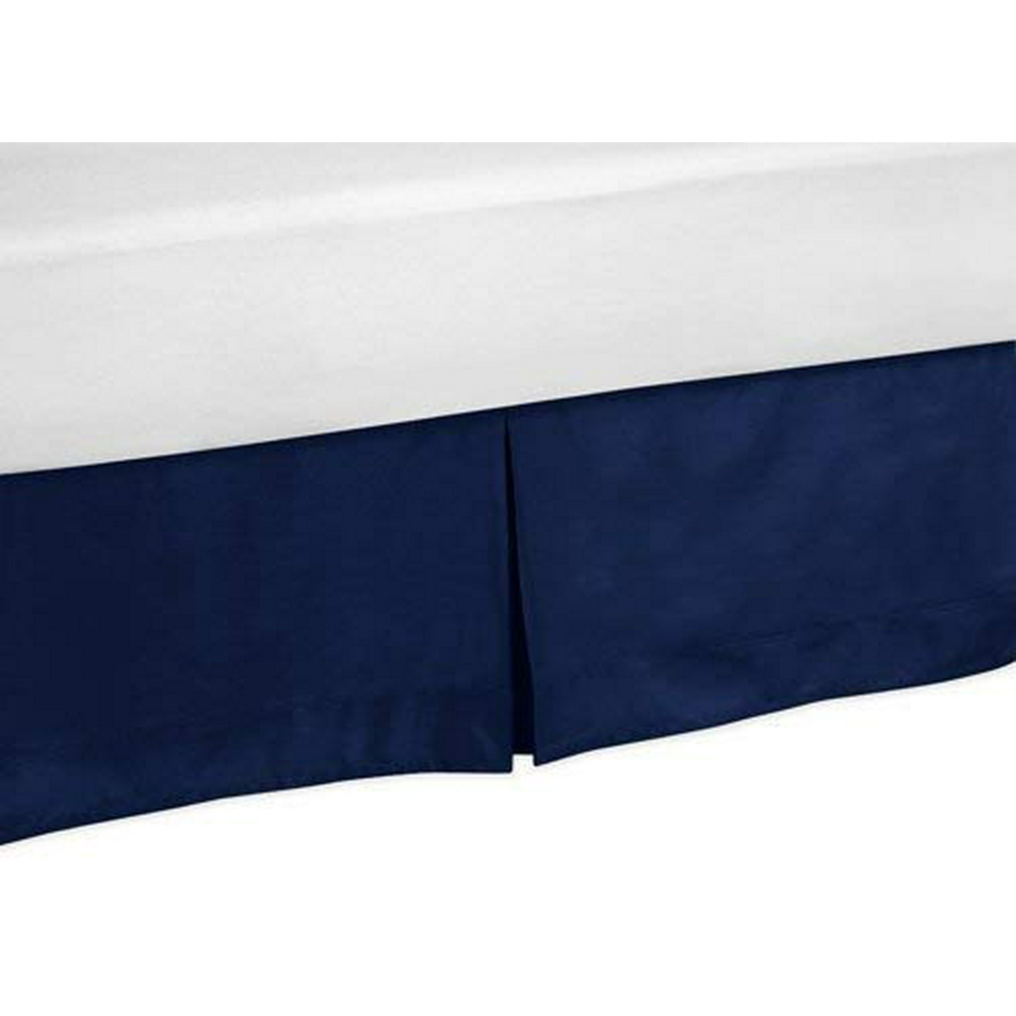 Navy Queen Bed Skirt For Blue Lime Green Stripe Collection Kids Teen