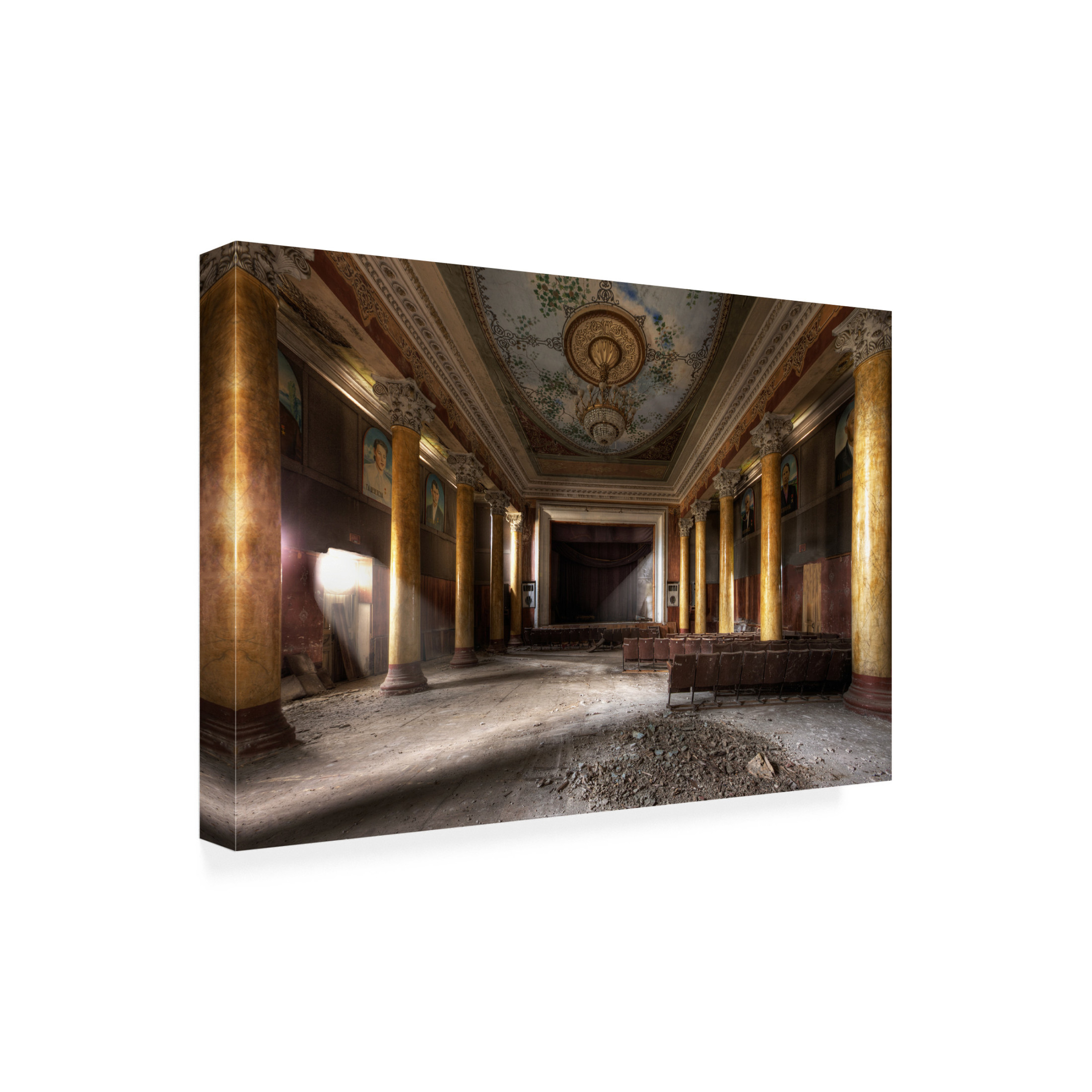 Canvas Wall Art - Dr. Roland Shainidze 'Former Glory' Wall Art for Living Room, Bedroom, or Office D?cor by Trademark Fine Art - 32 x 22 Inches