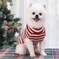 thumbnail image 3 of Classic Red Snow Pet Turtleneck Dog Sweater Puppy Kitten Cats Apparel Clothes, 3 of 7