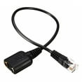 thumbnail image 1 of MYG Headset Audio Cable Dual 3.5mm To RJ9 Rj11 Plug Adapter Converter For PC Phone, 1 of 9
