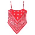thumbnail image 1 of Pañuelo Cami Crop Top Arjungo para mujer con estampado de cachemir, 1 of 3