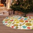 thumbnail image 6 of Sikiie Forest Mushrooms 30-48 inches {designName} Print Christmas Tree Skirt Snowman Xmas Tree Skirt with Edge Christmas Decorations for Holiday Party-30", 6 of 7