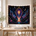 thumbnail image 5 of Cosmic Upper Radiant With Swirling Galaxy Nebula Glows, Mystical Fantasy for Space Lovers, Galaxy Room Decor, Mother's Day Gift, Tapestry Wall Hanging for Bedroom and Dorm, 5 of 7