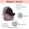 thumbnail image 4 of Leopard Print Backpack for School,Cute School Bag,Schoolbag with Adjustable Shoulder Straps & Padded Back,15.3"x11"x7.1".﻿, 4 of 6
