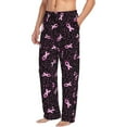 thumbnail image 5 of Cauagu Breast Cancer Awareness3 Mens Pajama Pants Sleep & Lounge Pants,PJ Bottoms with Pockets-Medium, 5 of 7