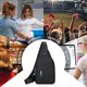 thumbnail image 5 of Bolso de pecho informal para hombre | Bandolera cruzada de gran capacidad | Bolso de hombro multifuncional impermeable para viajes, trabajo y actividades al aire libre, 5 of 5
