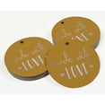 thumbnail image 3 of Inkdotpot 100 Pack Real Silver Foil Paper Tags Made With Love Text Favor Hang Tags, 3 of 6