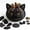 Cat, variant on DIY Animal Pumpkin Sewing Kit, Harvest Fabric Animal Pumpkin Craft Set, Cute Woodland Bear Series, Pre-Cut Patchwork Cotton Fabric, Autumn & Thanksgiving Table Decor