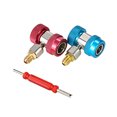 thumbnail image 3 of Tignapoo Kit Adaptateur de Service 3 Pcs R134A avec Extracteur de Vanne - Coupleurs Côtés Haut et Bas pour Outils de Charge et d'Entretien de Réfrigérant, 3 of 6
