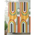 thumbnail image 2 of Shower Curtains for Bathroom-72"x72", Middle Century Geometric Art Waterproof Bath Curtain Grommet Shower Curtain Set with Hooks, Retro Nordic Abstract Arch Washable Bath Accessories, 2 of 6
