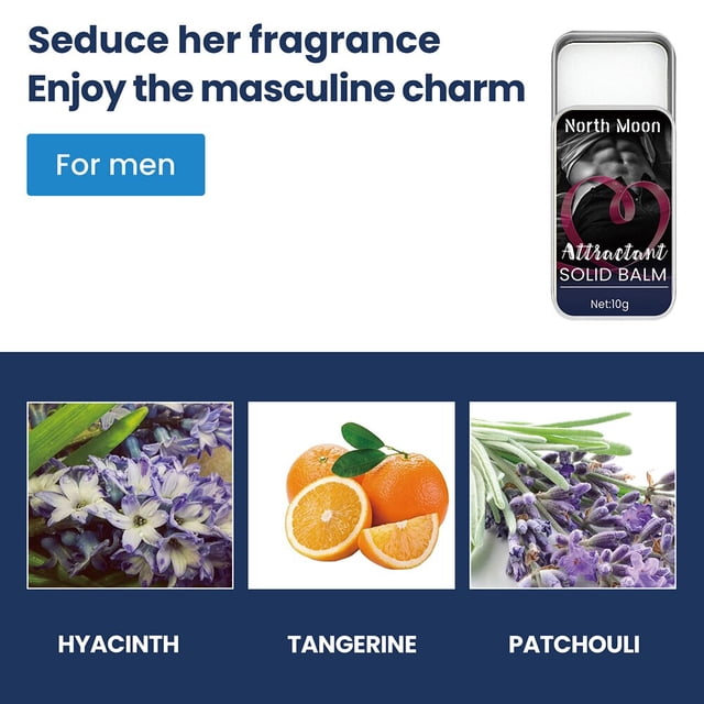 Bálsamo sólido atrayente portátil para adultos, feromonas sólidas, Perfume Flirting, tentación corporal, fragancias de larga duración, productos"Estados UnidosMen " Fivean LED