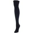 thumbnail image 2 of MeMoi Honeycomb Bee Over The Knee Socks - Womens - Female, One Size, Taupe, 2 of 3