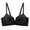 Black, variant on Women's Sculpted Push-Up Bra with Contrast Straps - Glossy Underwire Bandeau for Intense Lift, Cleavage Enhancement & All-Day Comfort