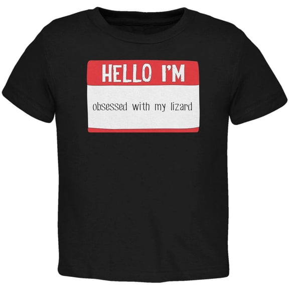 Halloween Hello I'm Obsessed With My Lizard Toddler T Shirt Black 3T
