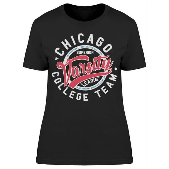 Banner: Chicago, Varsity T-Shirt Women -Image by Shutterstock, Female Medium